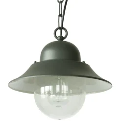 Industriestil-Außenlampe mit Kettenaufhängung