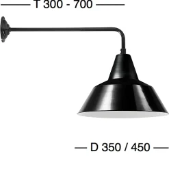 Industriestil-Wandleuchte Bielefeld RO 130