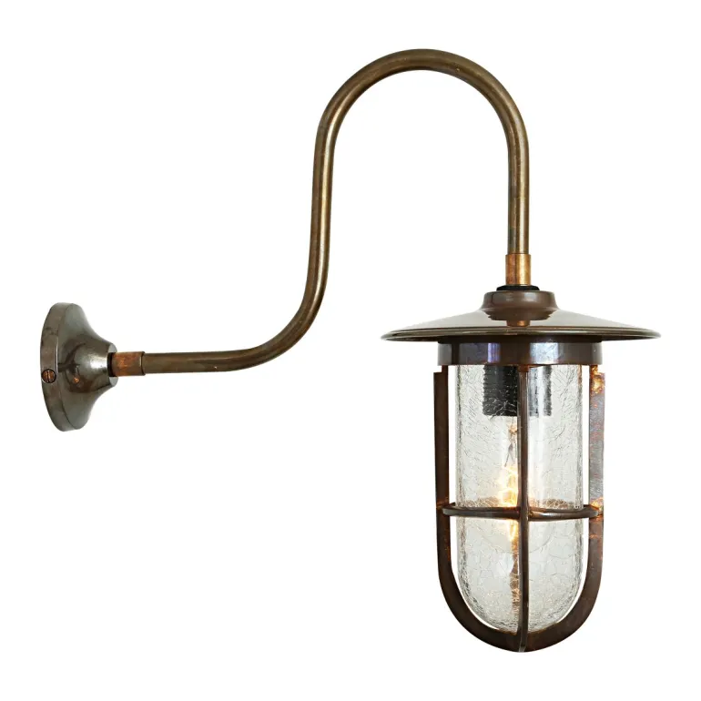 Irische Lampe für Außen mit vergittertem Glas Habo