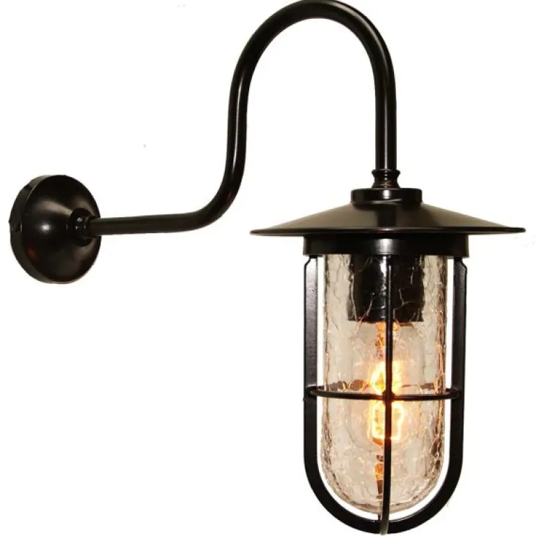 Irische Lampe für Außen mit vergittertem Glas Habo