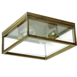 Italienische Messing-Deckenleuchte Quadro 262.03.OT