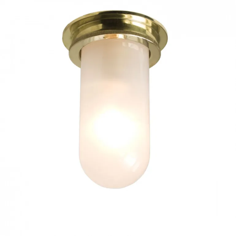 Kabinendeckenleuchte aus Messing 7202/E27