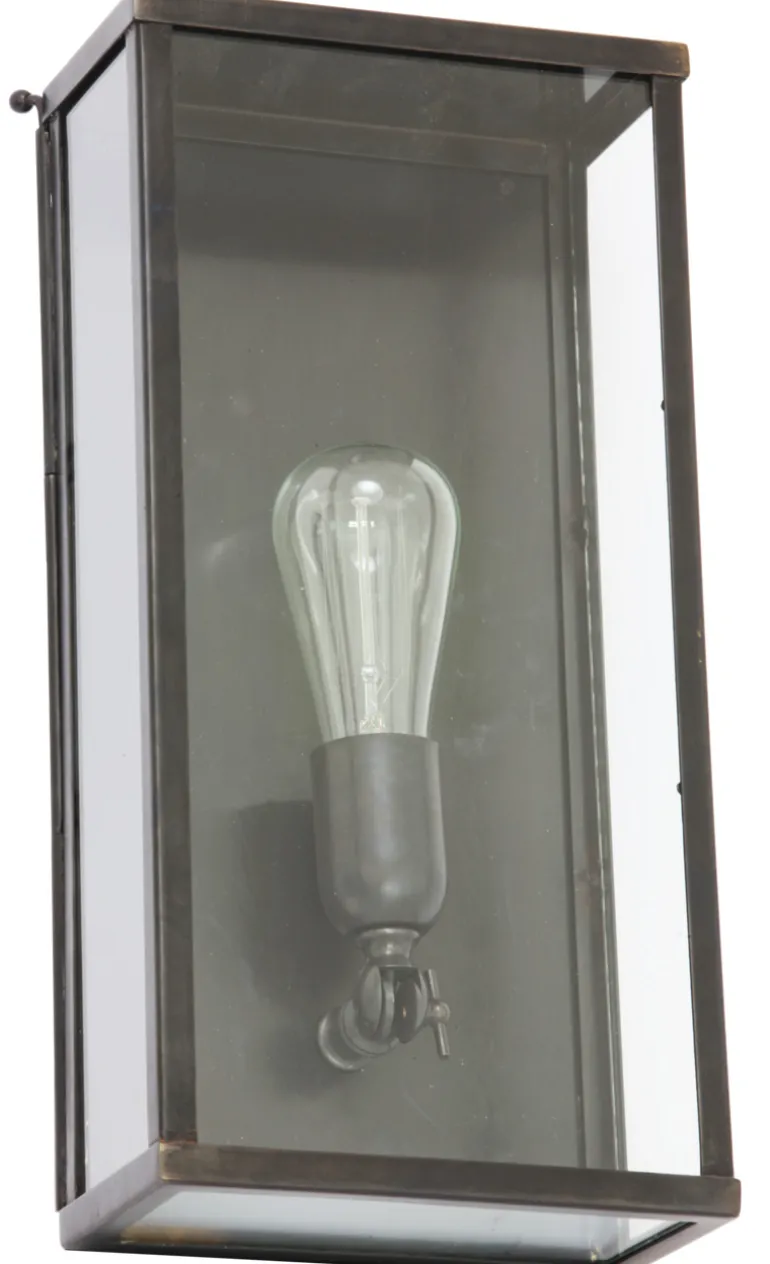 Kassetten-Wandleuchte Vitrine 1LN in Bronze, Chrom und Nickel