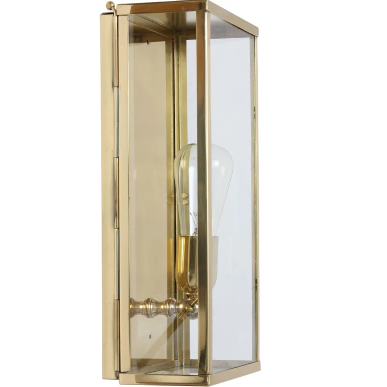 Kassetten-Wandleuchte Vitrine 1LN in Bronze, Chrom und Nickel