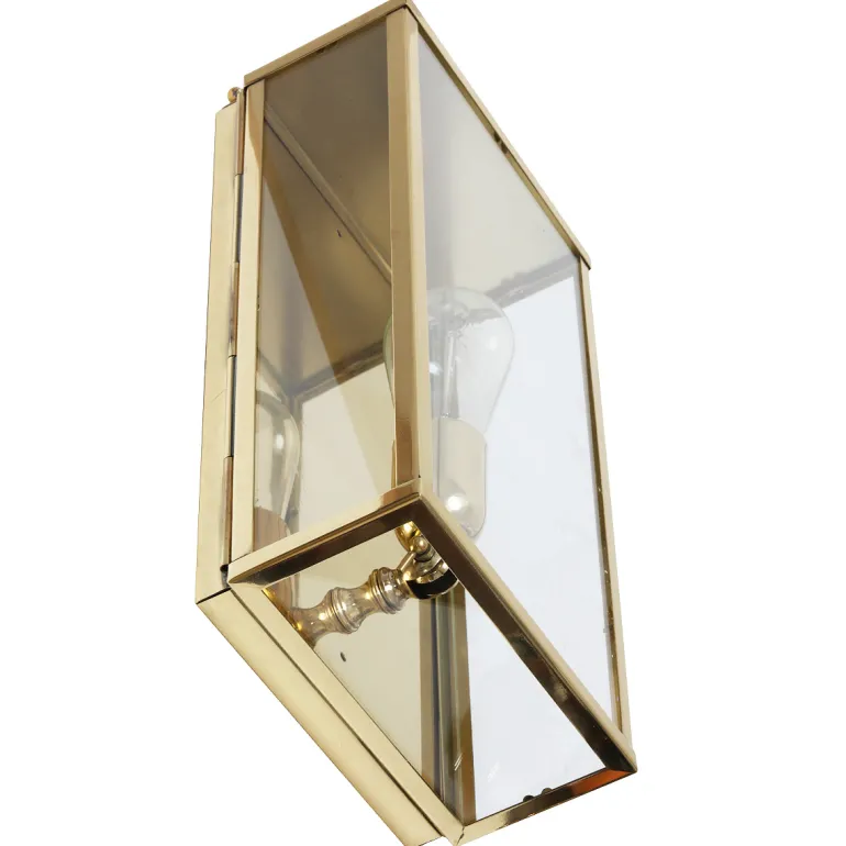 Kassetten-Wandleuchte Vitrine 1LN in Bronze, Chrom und Nickel