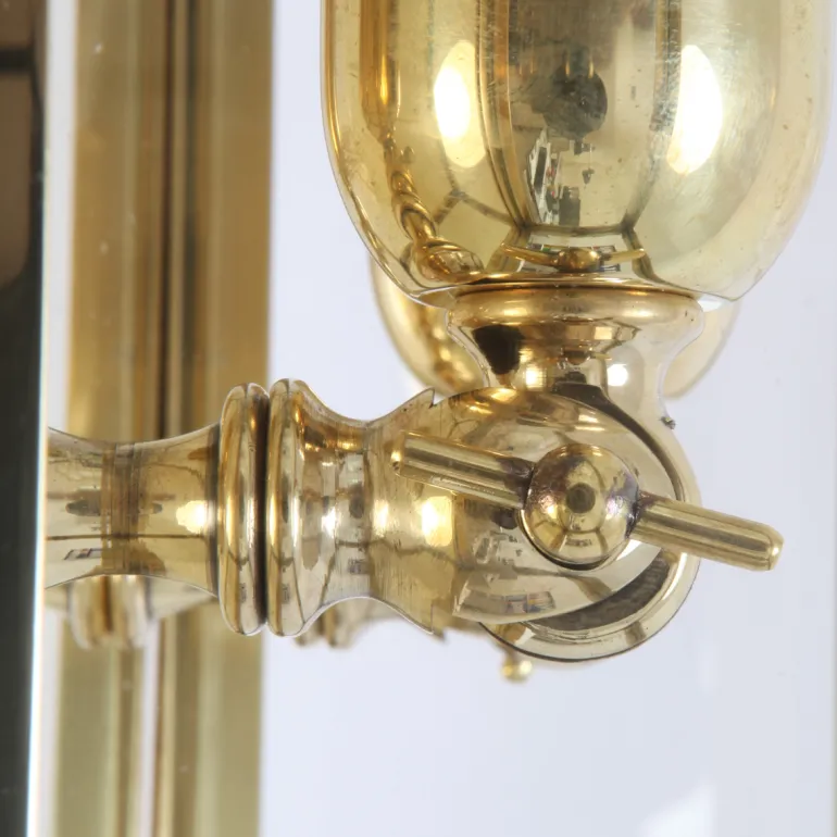 Kassetten-Wandleuchte Vitrine 1LN in Bronze, Chrom und Nickel