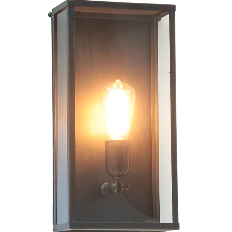 Kassetten-Wandleuchte Vitrine 1LN in Bronze, Chrom und Nickel