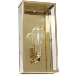 Kassetten-Wandleuchte Vitrine 1LN in Bronze, Chrom und Nickel