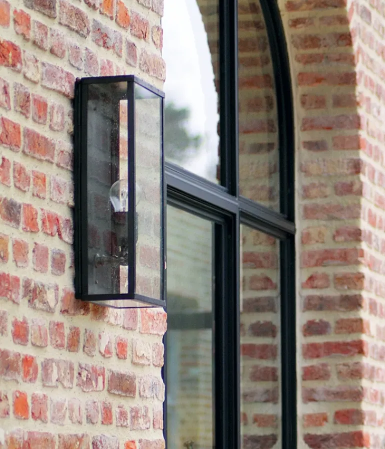Kassetten-Wandleuchte Vitrine 1LN in Bronze, Chrom und Nickel