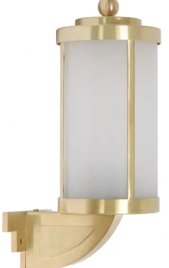 Klassische Art déco-Leuchte S 5 aus Messing