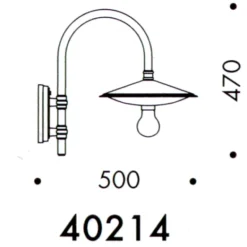 Klassische Außenlampe: Hofleuchte ohne Glas