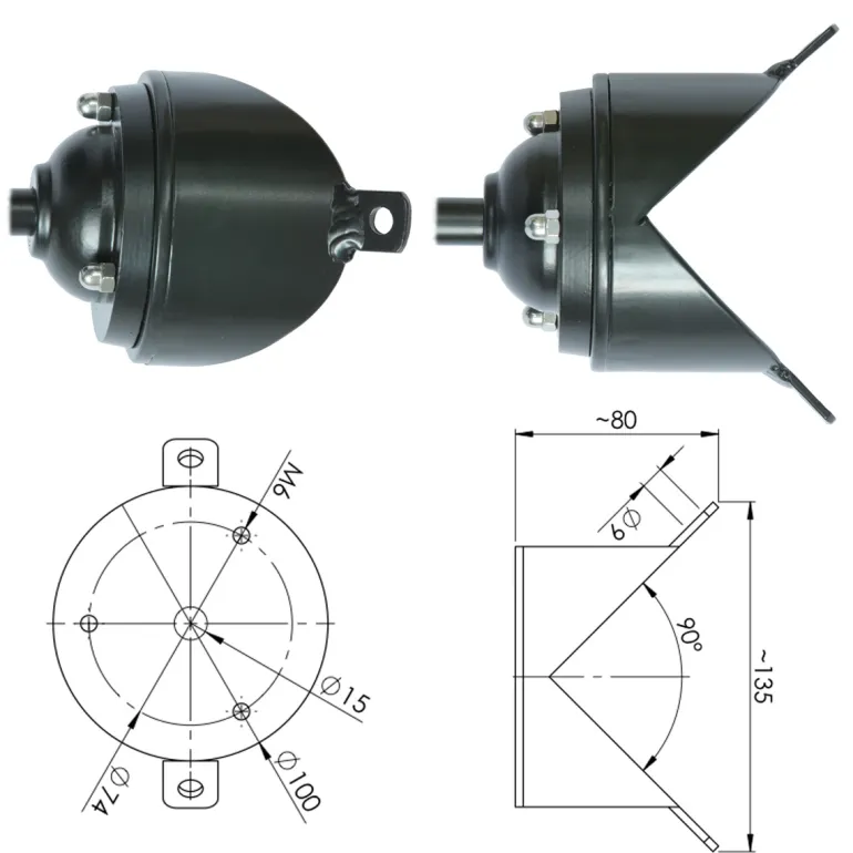 Klassische Außenleuchte aus Aluminium 38-90