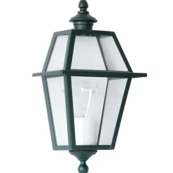 Klassische flache Dekor-Wandleuchte aus Edelstahl für außen