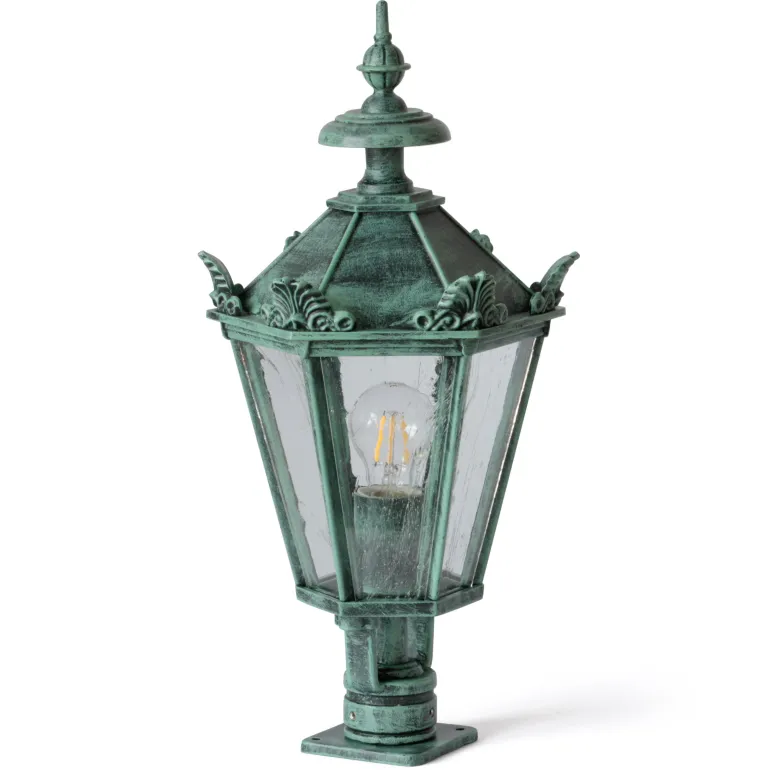Klassische Gartenlampe SO 70 mit Guss-Laterne im Schinkelstil
