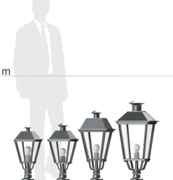 Klassische Gartenlaterne aus Aluguss Elba 50 TL