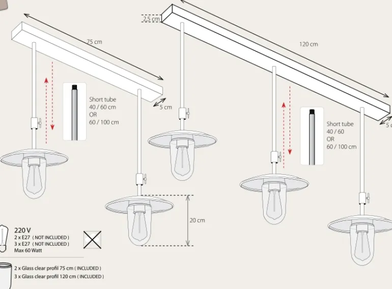 Klassische Hängeleuchte Elébas aus Messing