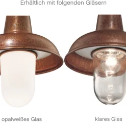 Klassische italienische Schirmleuchte mit Sturz Contrada 243.25.OR