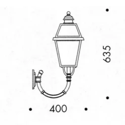 Klassische italienische Wandlampe