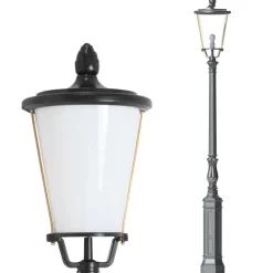 Klassische Mastleuchte mit Glasmantel-Laterne S2P1.43