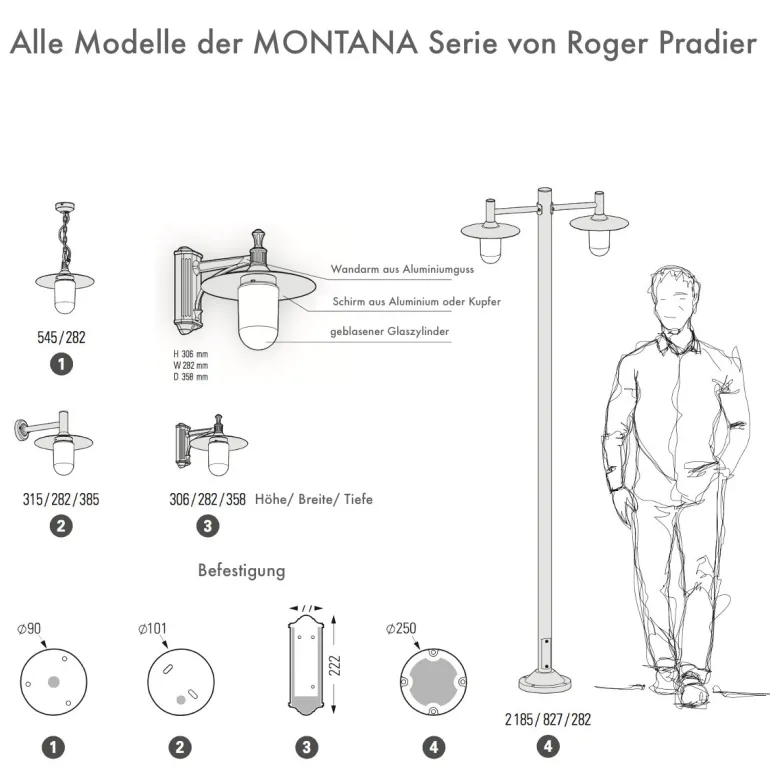 Klassische Schirm-Pendelleuchte Montana