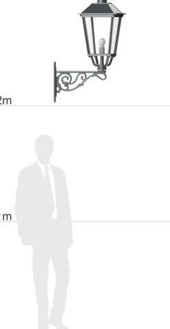 Klassische Wandleuchte für außen Thorn 50 TL
