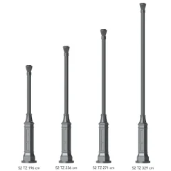 Klassischer Gussmast S2 TZ 196 / 236 / 271 / 329 cm