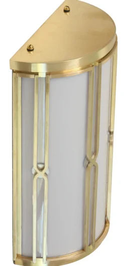 Kleine Art déco-Wandleuchte SA 21 aus Messing