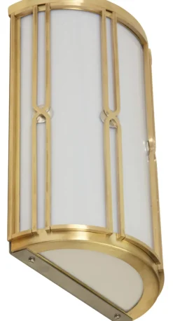 Kleine Art déco-Wandleuchte SA 21 aus Messing