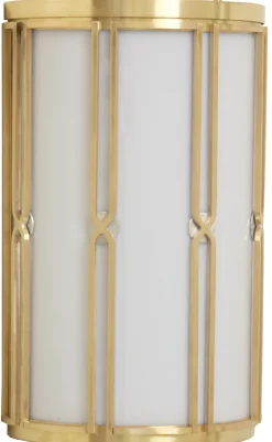 Kleine Art déco-Wandleuchte SA 21 aus Messing