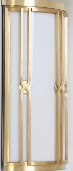 Kleine Art déco-Wandleuchte SA 21 aus Messing
