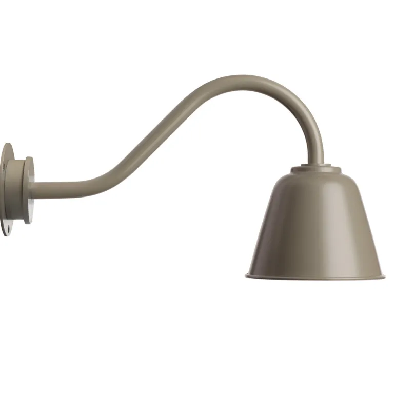 Kleine dänische Außenlampe aus Aluminium Bell