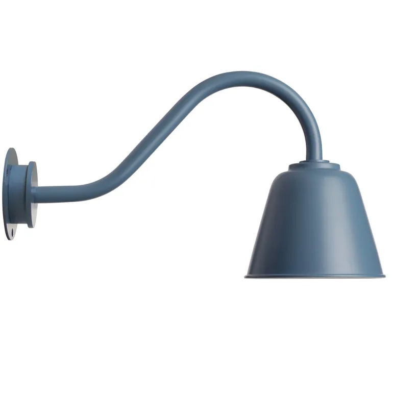 Kleine dänische Außenlampe aus Aluminium Bell