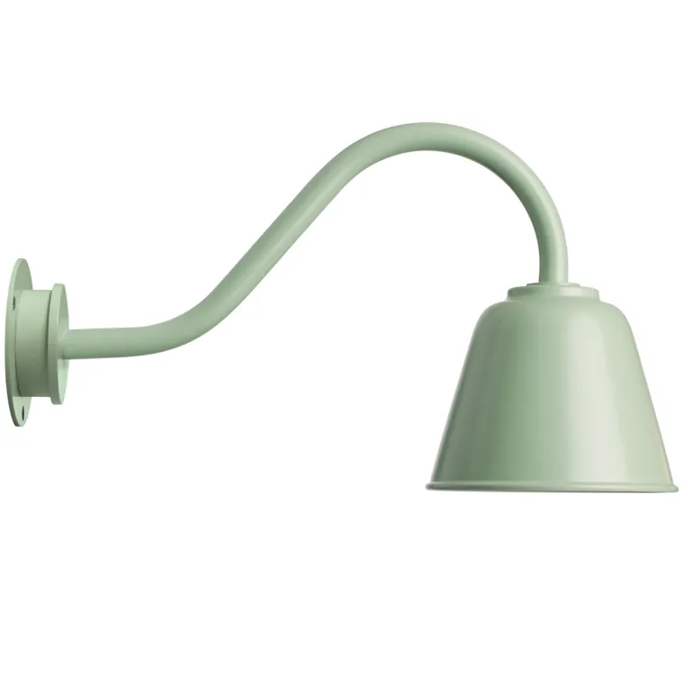 Kleine dänische Außenlampe aus Aluminium Bell