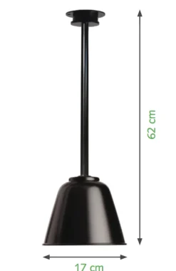 Kleine dänische Deckenlampe aus Aluminium Tuby Bell