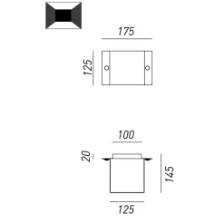 Kleine italienische Kupfer-Applique I Decori 252.05.RR