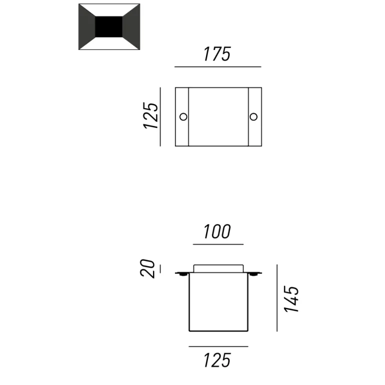 Kleine italienische Kupfer-Applique I Decori 252.05.RR