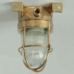 Kleine Messing-Wandlampe N° 43 für außen
