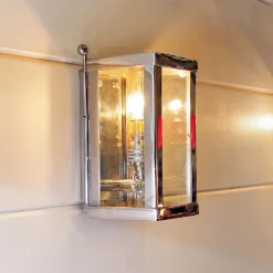 Kleine Messing-Wandleuchte Vitrine petit