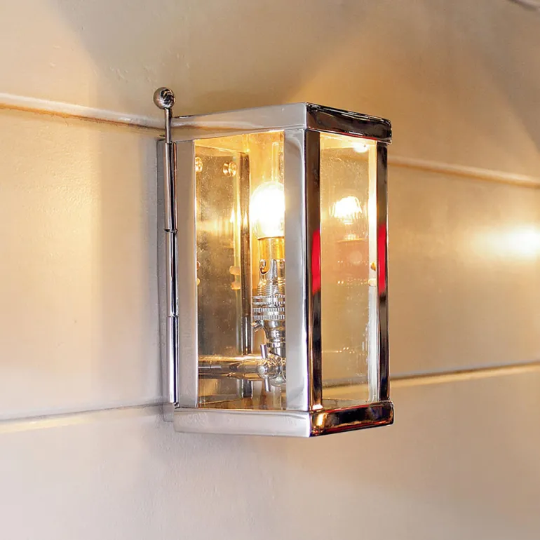 Kleine Messing-Wandleuchte Vitrine petit