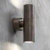 Kleine Strahler-Wandleuchte aus Messing