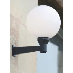 Kugel-Wandleuchte Moon mit Bewegungsmelder