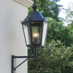 Kupfer-Wandlaterne mit Wandarm Alt-MĂźnchen
