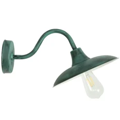 Landhaus-Wandlampe für Außen mit Schwanenhals