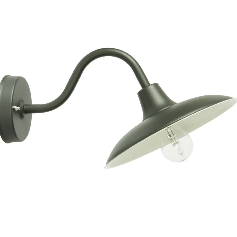 Landhaus-Wandlampe für Außen mit Schwanenhals