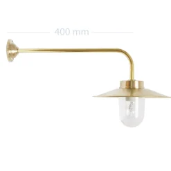 Lange Außenlampe aus Messing 38-90 BR L/XL
