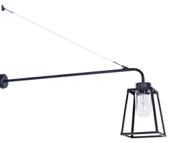 Lange Auslegerleuchte mit Glaszylinder Lampiok, IP 65