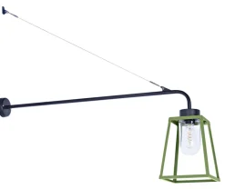 Lange Auslegerleuchte mit Glaszylinder Lampiok, IP 65