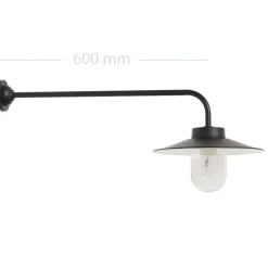 Lange Hofleuchte aus Aluminium 38-90 L/XL