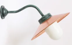 Lange Hofleuchte mit Kupferschirm 38-45 BCU XL