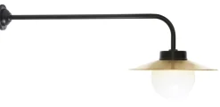 Lange Hofleuchte mit Messingschirm 38-90 M L/XL